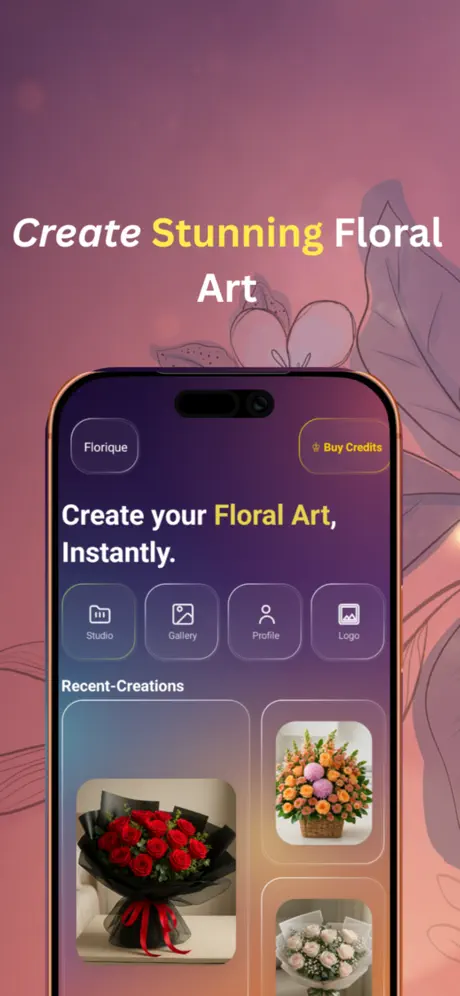 Florique app — Create Stunning Floral Art